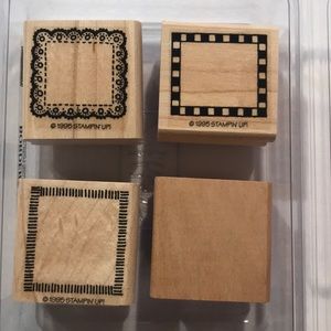 NIB Stampin Up “Borders Mini” stamp set 1995.